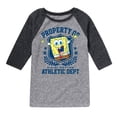 thumbnail image 1 of SpongeBob SquarePants - Property Of Bikini Bottom - Toddler & Youth Raglan Graphic T-Shirt, 1 of 5