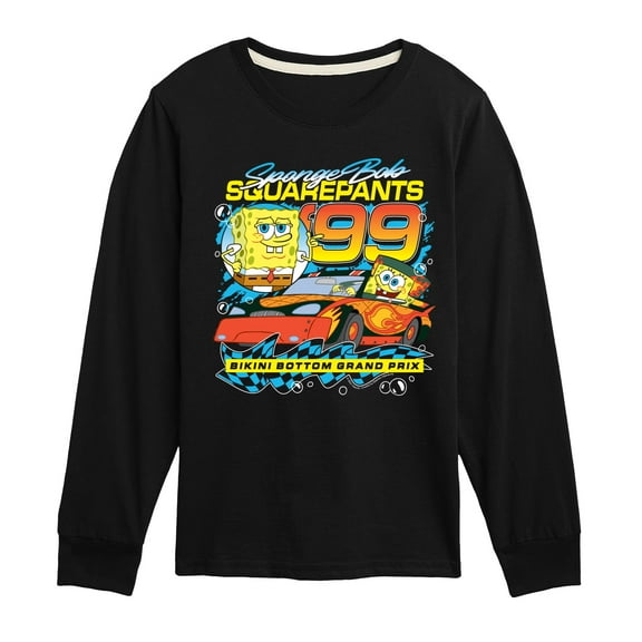 SpongeBob SquarePants - Racing - Toddler & Youth Long Sleeve Graphic T-Shirt