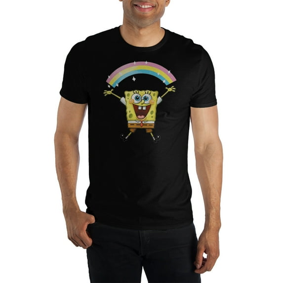 SpongeBob SquarePants Rainbow Short-Sleeve T-Shirt-Large