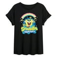 thumbnail image 1 of SpongeBob SquarePants - Rainbow Spongebob - Women's Oversized T-Shirt, 1 of 6