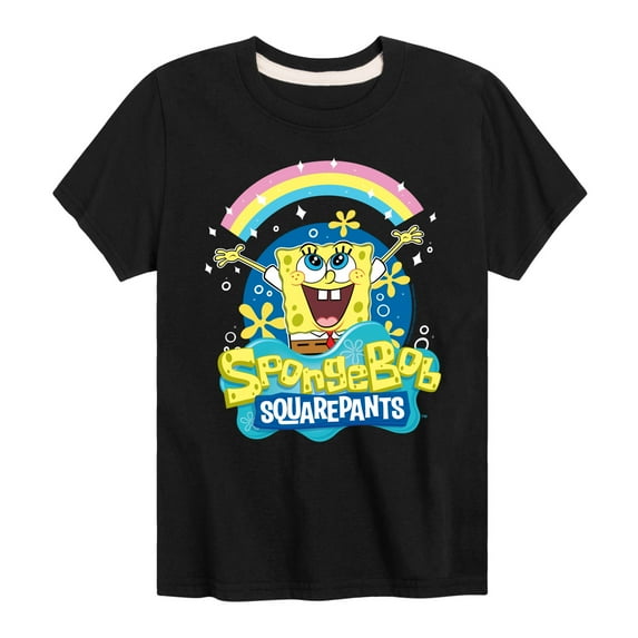 SpongeBob SquarePants - Rainbow Spongebob - Toddler & Youth Short Sleeve Graphic T-Shirt