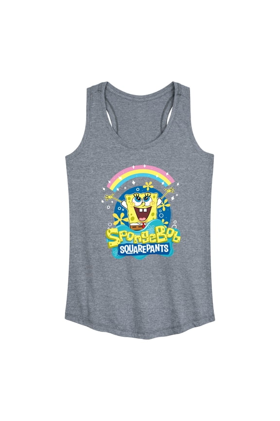 - Rainbow Spongebob - Women's Racerback Tank Top
