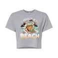 thumbnail image 1 of SpongeBob SquarePants - Rather Be At Beach - Juniors Cropped Cotton Blend T-Shirt, 1 of 6