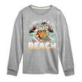 thumbnail image 1 of SpongeBob SquarePants - Rather Be At Beach - Toddler & Youth Long Sleeve Graphic T-Shirt, 1 of 6
