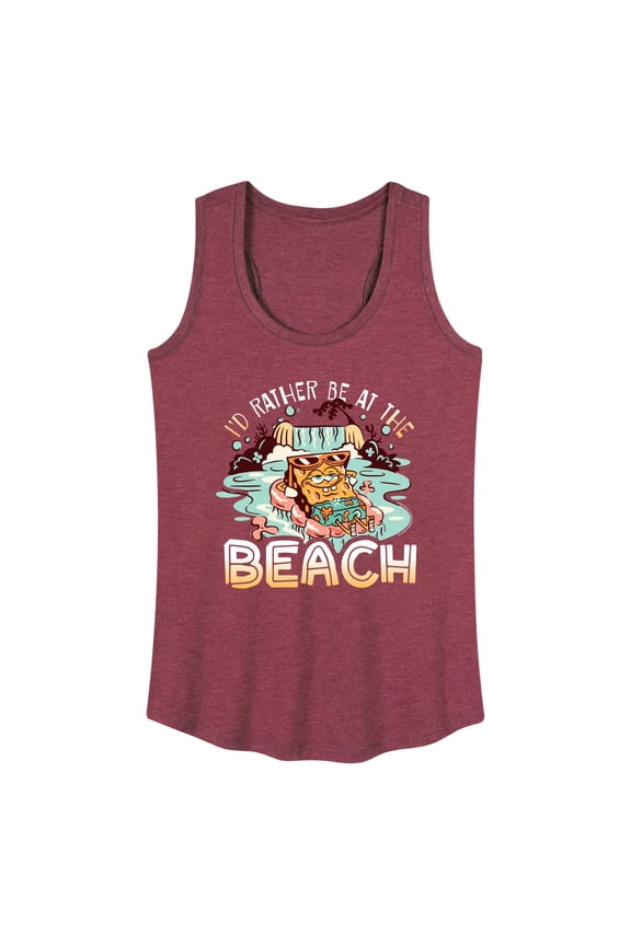 - Rather Be At Beach - Women's Racerback Tank Top