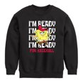 thumbnail image 1 of SpongeBob SquarePants - Ready For Baseball - Toddler And Youth Crewneck Fleece Sweatshirt, 1 of 6