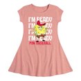 thumbnail image 1 of SpongeBob SquarePants - Ready For Baseball - Toddler And Youth Girls Fit And Flare Dress, 1 of 1