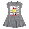 thumbnail image 1 of SpongeBob SquarePants - Ready For Baseball - Toddler And Youth Girls Fit And Flare Dress, 1 of 1