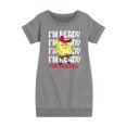 thumbnail image 1 of SpongeBob SquarePants - Ready For Baseball - Toddler And Youth Girls Fleece Dress, 1 of 6