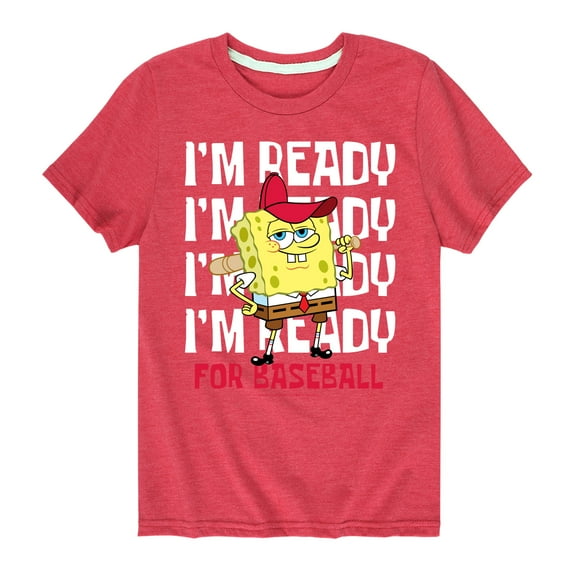SpongeBob SquarePants - Ready For Baseball - Toddler And Youth Short Sleeve Graphic T-Shirt