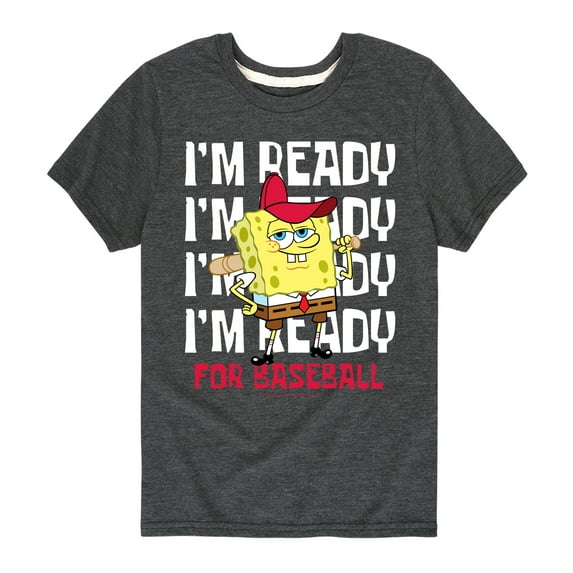 SpongeBob SquarePants - Ready For Baseball - Toddler And Youth Short Sleeve Graphic T-Shirt