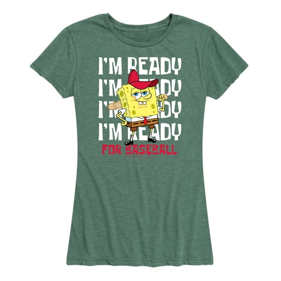 SpongeBob SquarePants - Ready For Baseball - Women's Short Sleeve Graphic T-Shirt