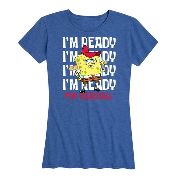 SpongeBob SquarePants - Ready For Baseball - Women's Short Sleeve Graphic T-Shirt