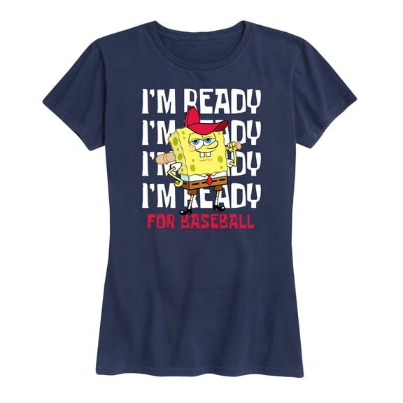 SpongeBob SquarePants - Ready For Baseball - Women's Short Sleeve Graphic T-Shirt