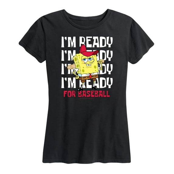 SpongeBob SquarePants - Ready For Baseball - Women's Short Sleeve Graphic T-Shirt