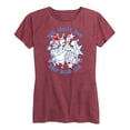 thumbnail image 1 of SpongeBob SquarePants - Red, White, and Deep Blue Sea - Women's Short Sleeve Graphic T-Shirt, 1 of 5