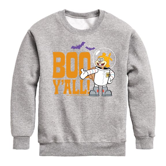 SpongeBob SquarePants - Sandy Boo Y'all - Toddler And Youth Crewneck Fleece Sweatshirt
