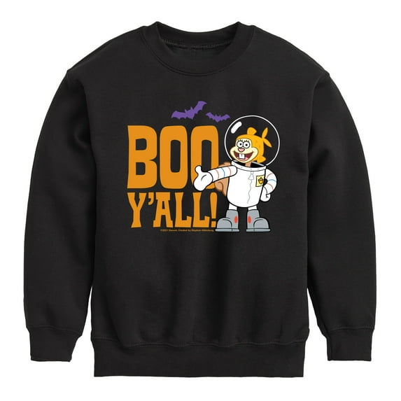 SpongeBob SquarePants - Sandy Boo Y'all - Toddler And Youth Crewneck Fleece Sweatshirt