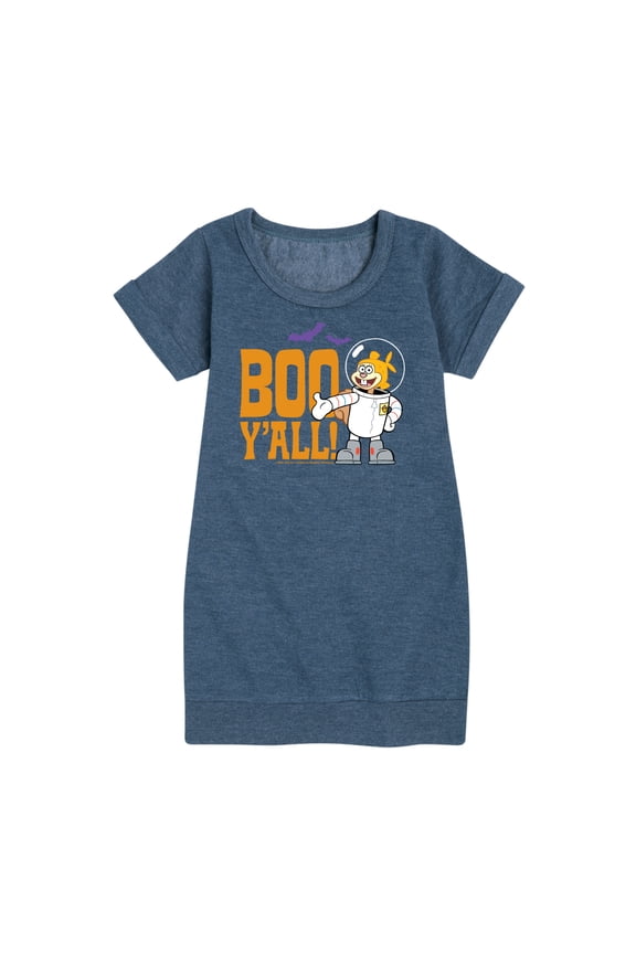 - Sandy Boo Y'all - Toddler And Youth Girls Fleece Dress