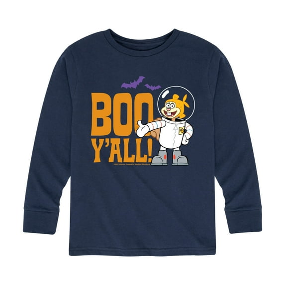 SpongeBob SquarePants - Sandy Boo Y'all - Toddler And Youth Long Sleeve Graphic T-Shirt