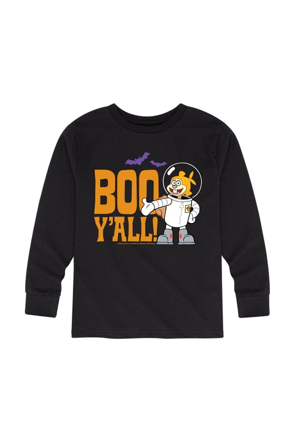 - Sandy Boo Y'all - Toddler And Youth Long Sleeve Graphic T-Shirt