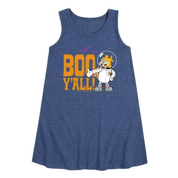 SpongeBob SquarePants - Sandy Boo Y'all - Toddler and Youth Girls A-line Dress
