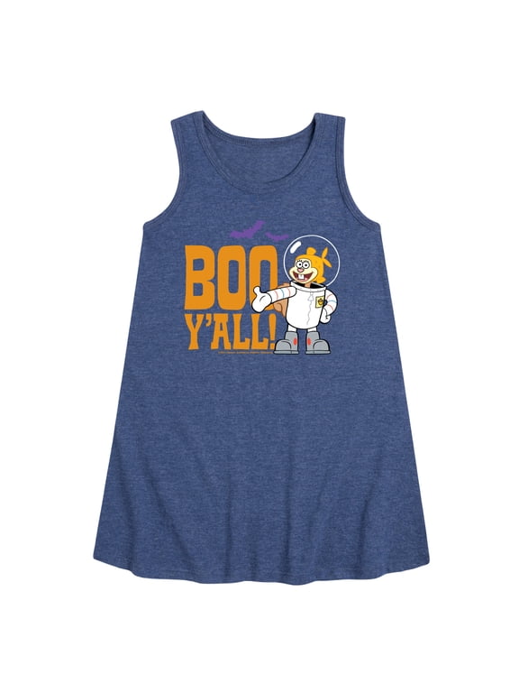 - Sandy Boo Y'all - Toddler and Youth Girls A-line Dress
