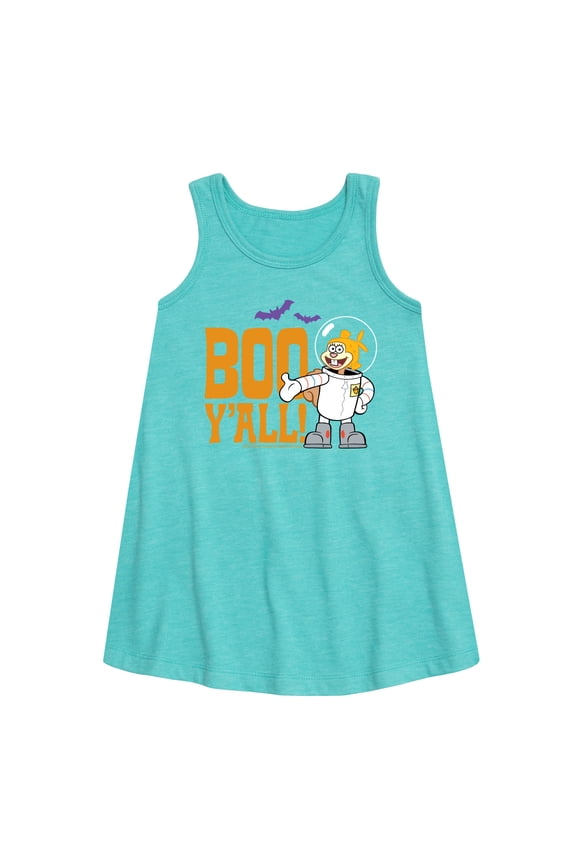 - Sandy Boo Y'all - Toddler and Youth Girls A-line Dress