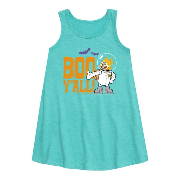 SpongeBob SquarePants - Sandy Boo Y'all - Toddler and Youth Girls A-line Dress