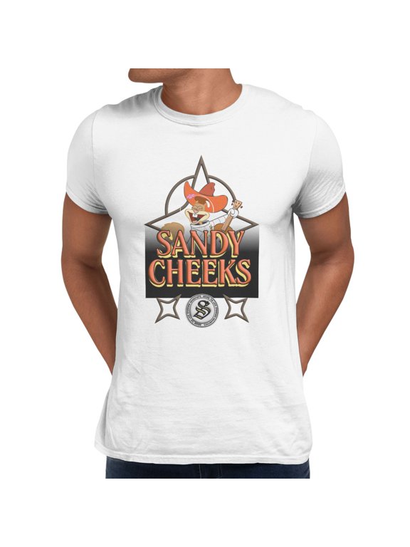 Sandy Cheeks Howdy Men's T-Shirt (White, S-XXXL)