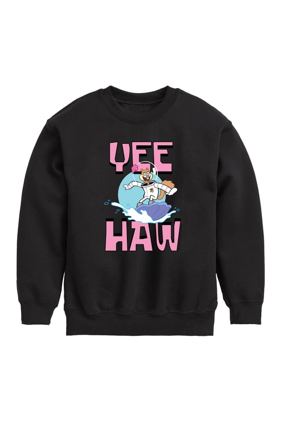 - Sandy Cheeks - Toddler & Youth Crewneck Fleece Sweatshirt