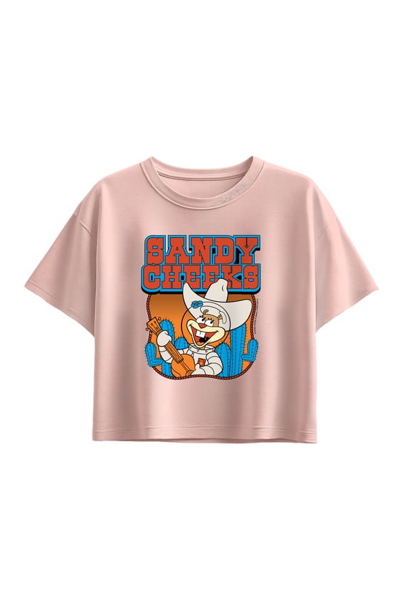 - Sandy Cheeks Western - Youth Girls Boxy T-Shirt