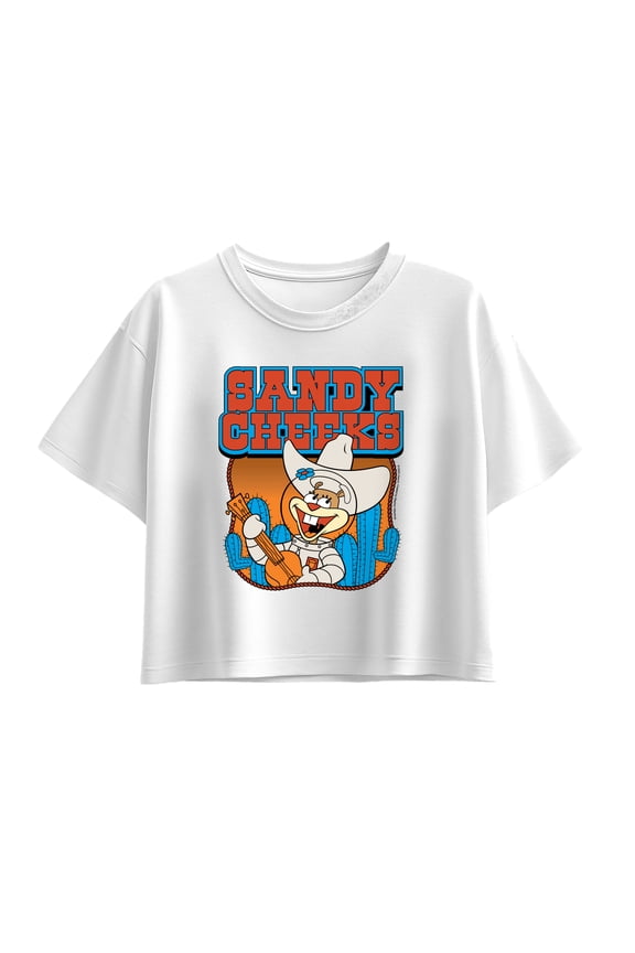- Sandy Cheeks Western - Youth Girls Boxy T-Shirt