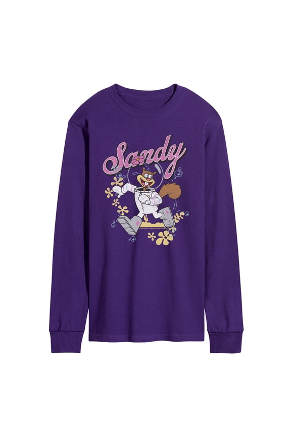 - Sandy Squirrel Run - Men's Long Sleeve Graphic T-Shirt