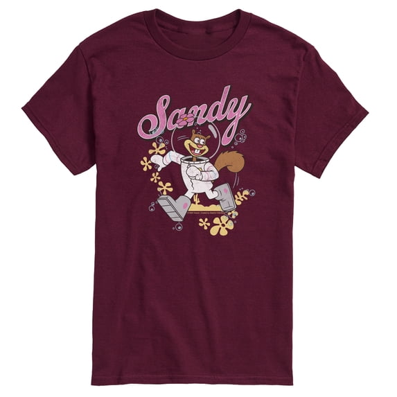 SpongeBob SquarePants - Sandy Squirrel Run - Men's Short Sleeve Graphic T-Shirt