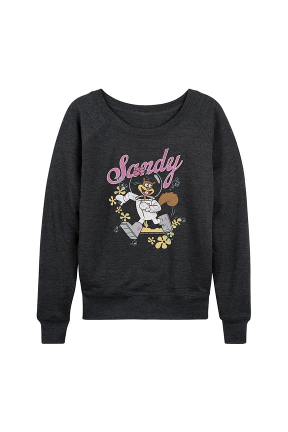 - Sandy Squirrel Run - Women's French Terry Long Sleeve Pullover