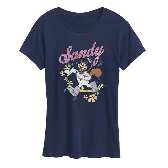SpongeBob SquarePants - Sandy Squirrel Run - Women's Short Sleeve Graphic T-Shirt