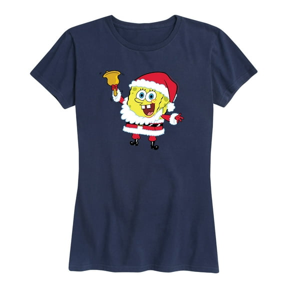 SpongeBob SquarePants - Santa SpongeBob - Women's Short Sleeve Graphic T-Shirt