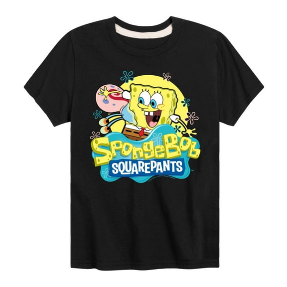 SpongeBob SquarePants - Sbob And Gary - Toddler & Youth Short Sleeve Graphic T-Shirt