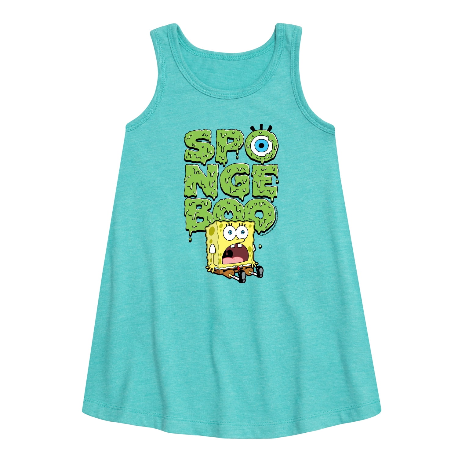 SpongeBob SquarePants - Scardey Pants - Girls Aline Dress - Walmart.com