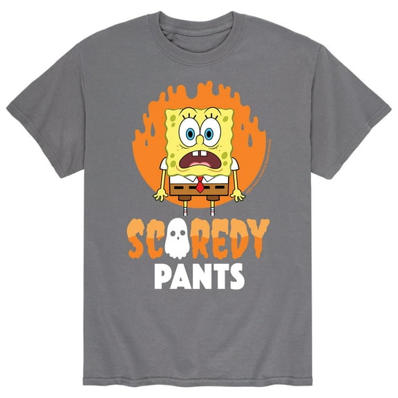 SpongeBob SquarePants - Scaredy Pants - Men's Short Sleeve Graphic T-Shirt