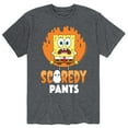 thumbnail image 1 of SpongeBob SquarePants - Scaredy Pants - Men's Short Sleeve Graphic T-Shirt, 1 of 5