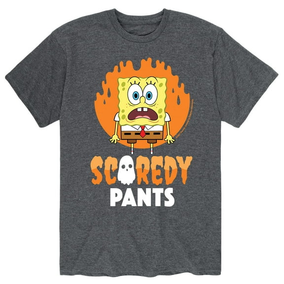 SpongeBob SquarePants - Scaredy Pants - Men's Short Sleeve Graphic T-Shirt