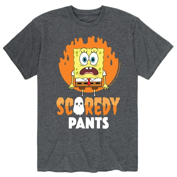SpongeBob SquarePants - Scaredy Pants - Men's Short Sleeve Graphic T-Shirt