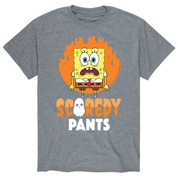 SpongeBob SquarePants - Scaredy Pants - Men's Short Sleeve Graphic T-Shirt