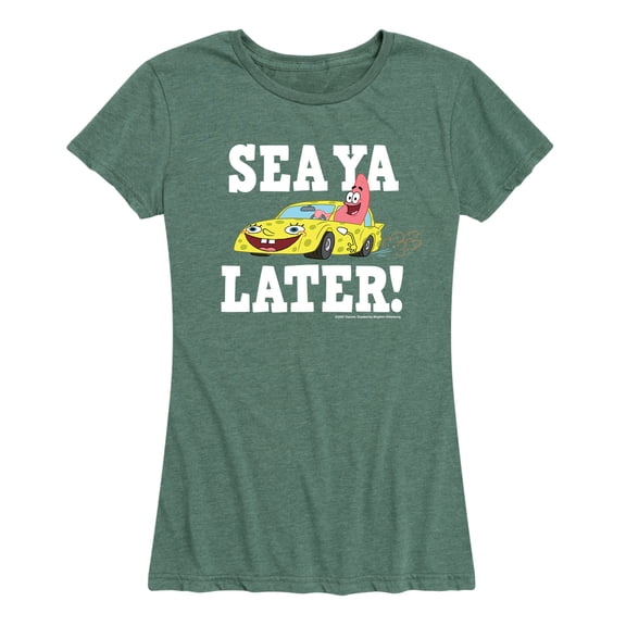 SpongeBob SquarePants - Sea Ya Later - Women's Short Sleeve Graphic T-Shirt
