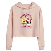 SpongeBob SquarePants - Seasons Greetings Bikini Bottom Womens Cropped Graphic Hoodie