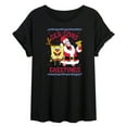 thumbnail image 1 of SpongeBob SquarePants - Seasons Greetings Bikini Bottom - Juniors Ideal Flowy Muscle T-Shirt, 1 of 6
