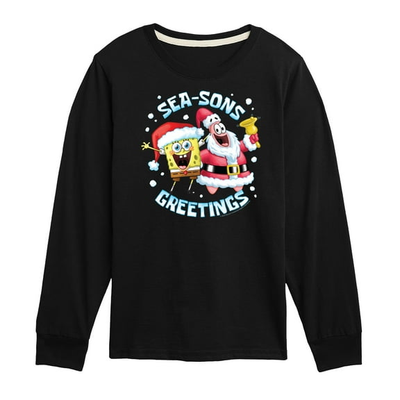 SpongeBob SquarePants - Seasons Greetings - Toddler And Youth Long Sleeve Graphic T-Shirt