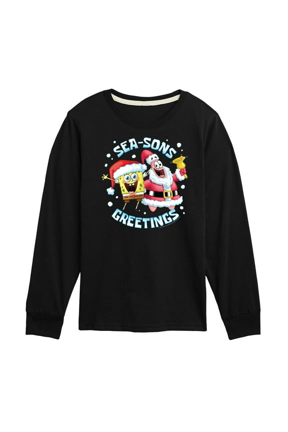 - Seasons Greetings - Toddler And Youth Long Sleeve Graphic T-Shirt